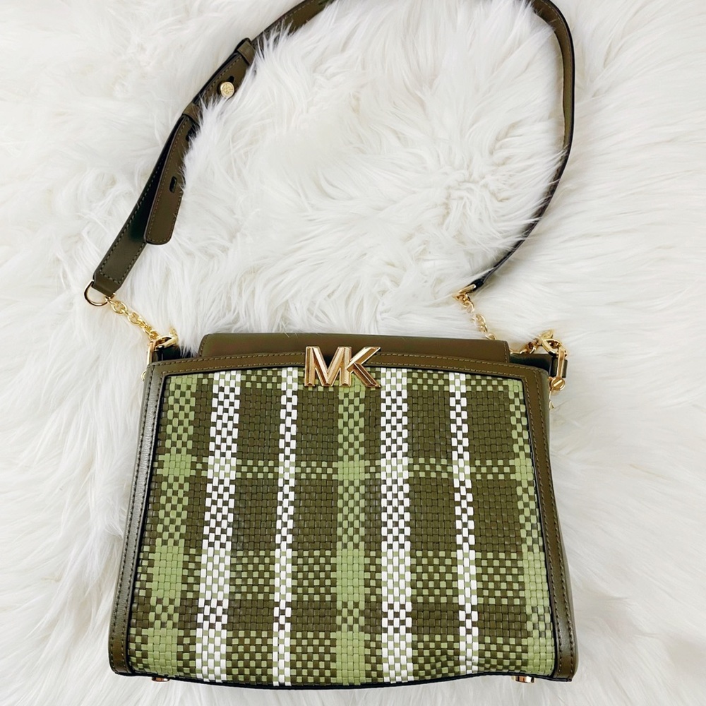 Michael Kors Green Woven Bag ✨Brand New